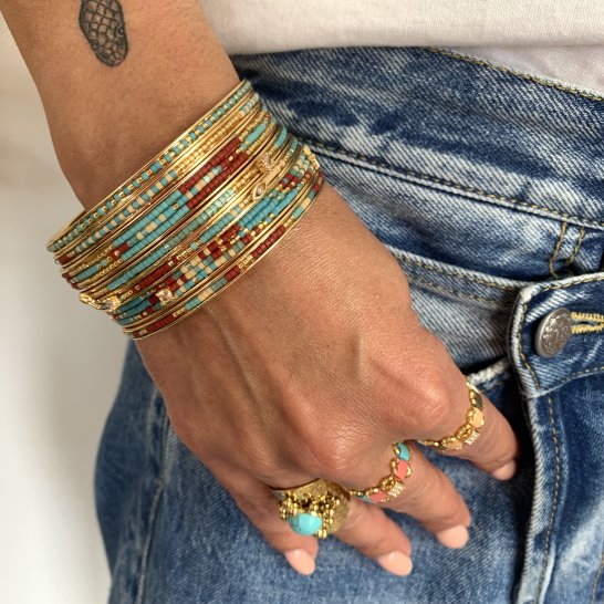 TURQUOISE SYMBOLS BAND SET