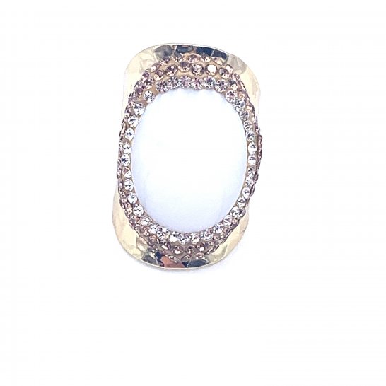 WHITE GOLDEN STRASS RING