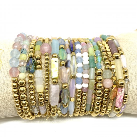 YASMINE PASTEL ARMBANDENSET