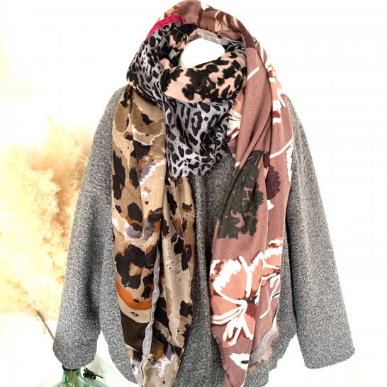 FOULARD OVERSIZE MULTICOLORE 