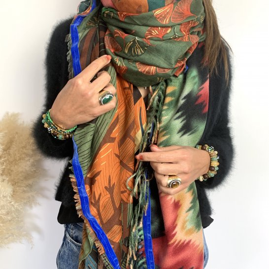  FOULARD OVERSIZE MULTICOLORE 