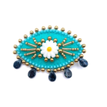 Oeil flower Turquoise